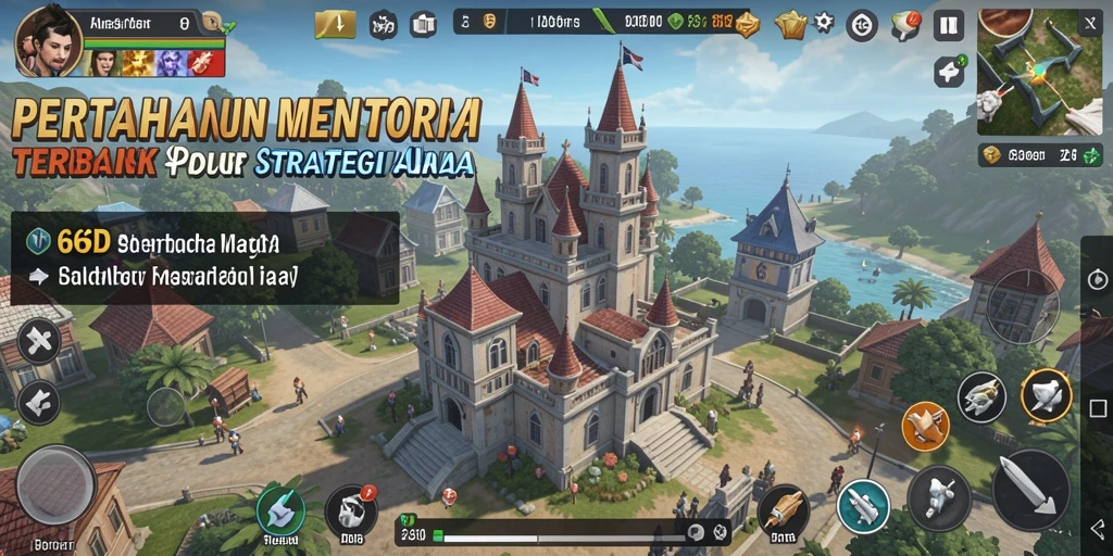 Screenshot utama 66D menampilkan gameplay menara pertahanan yang seru.