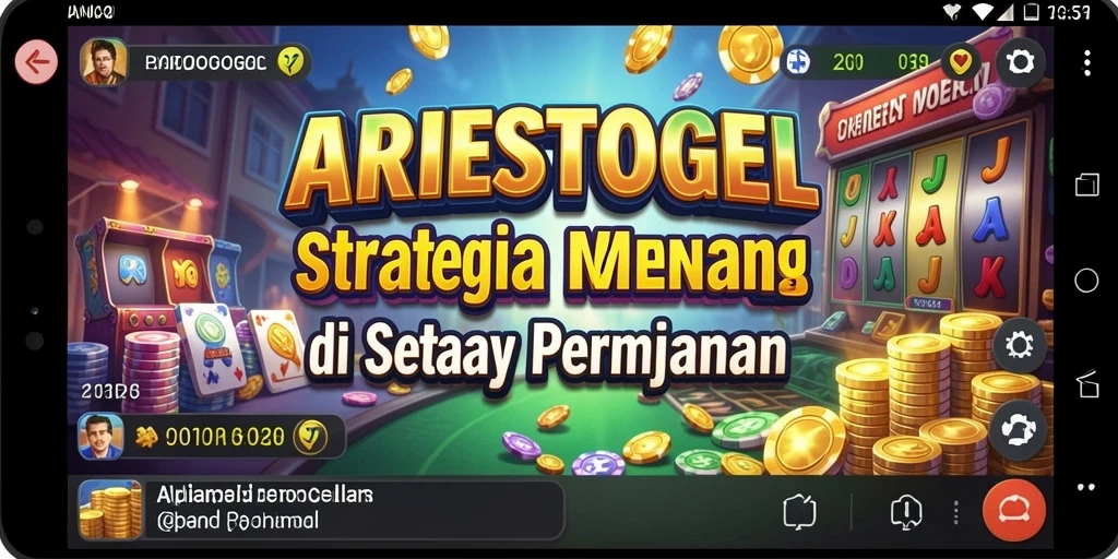 Tampilan gameplay ARIESTOGEL dengan strategi yang mendebarkan.