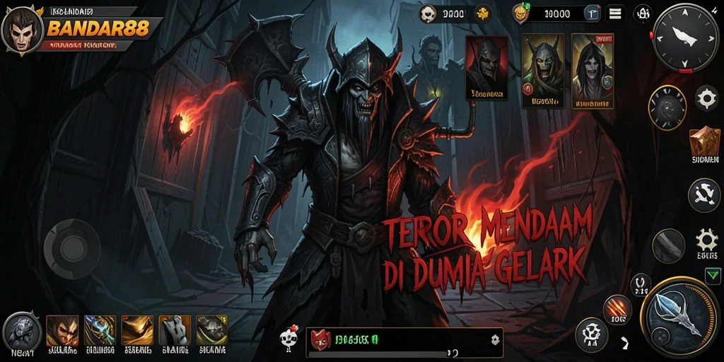 Tangkapan layar seram dari gameplay BANDAR88 yang menegangkan.