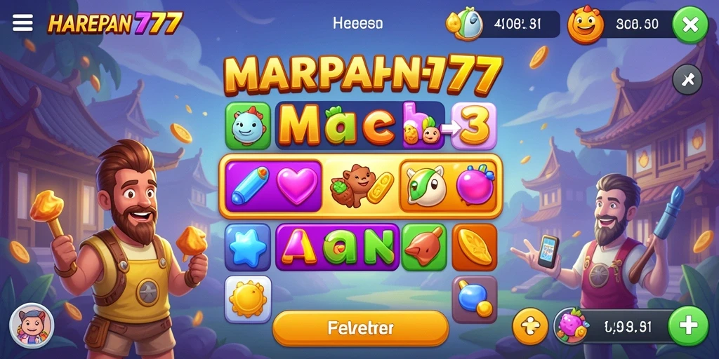 Tangkapan layar utama dari gameplay seru HARAPAN777.
