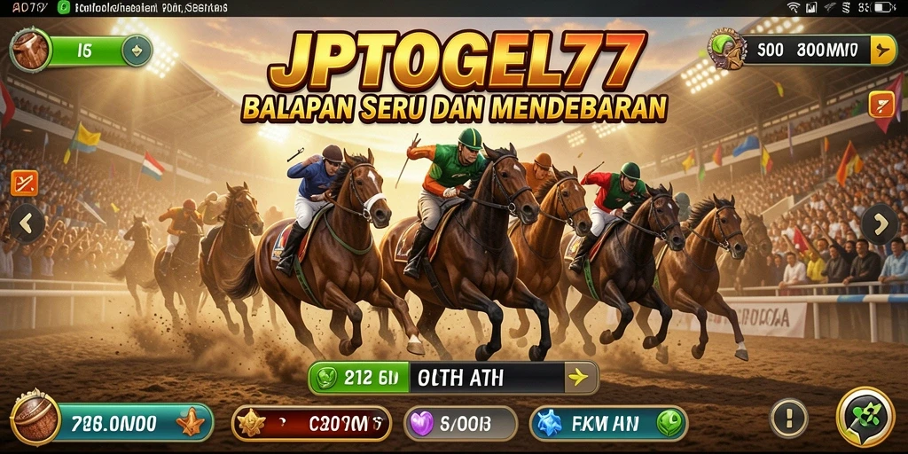 Screenshot gameplay JPTOGEL77 menampilkan aksi balapan yang seru.