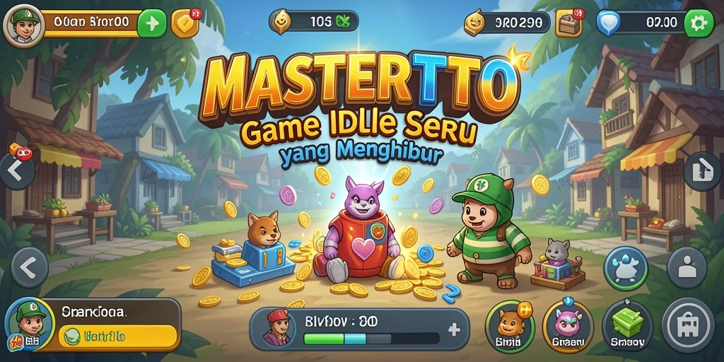 Tampilan gameplay MASTERTOTO dengan fitur Idle yang menarik.