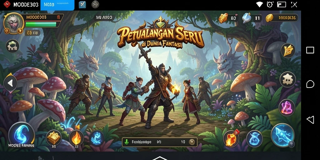 Tampilan menarik dari gameplay MODE303 yang penuh petualangan.
