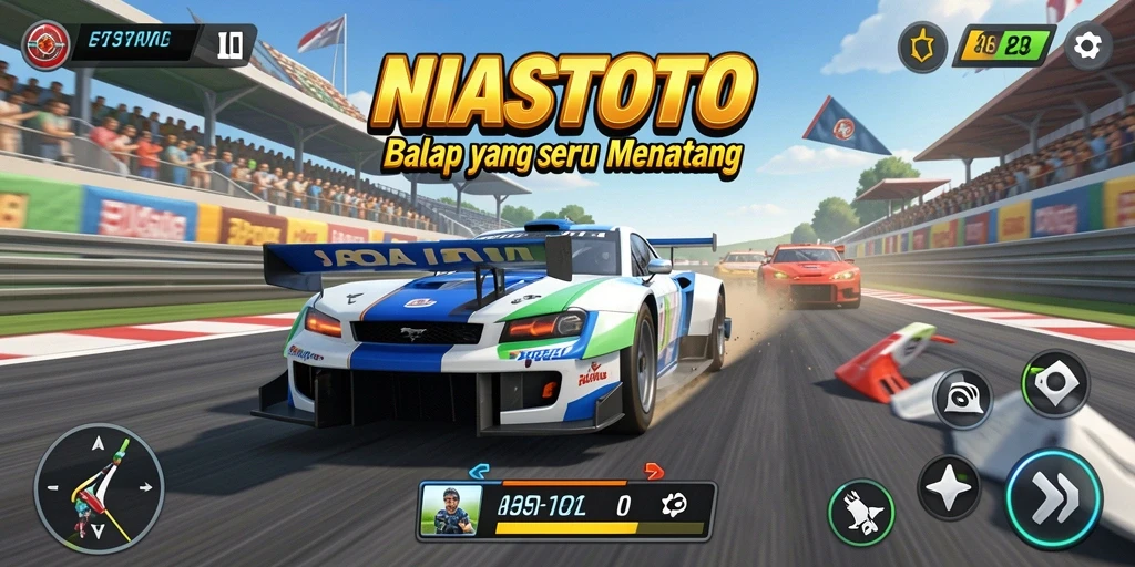 Gameplay Racing yang mendebarkan di NIASTOTO.