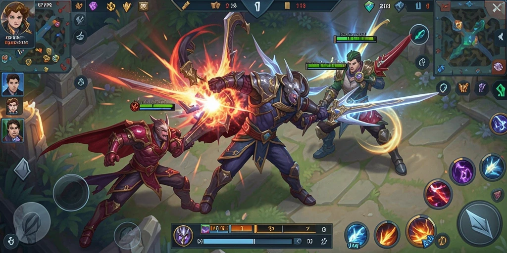Gameplay seru dan kompetitif dalam permainan MOBA RPVIP8.