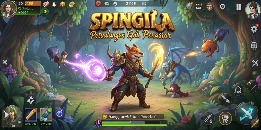 Gameplay seru SPINGILA dengan pemandangan menakjubkan.