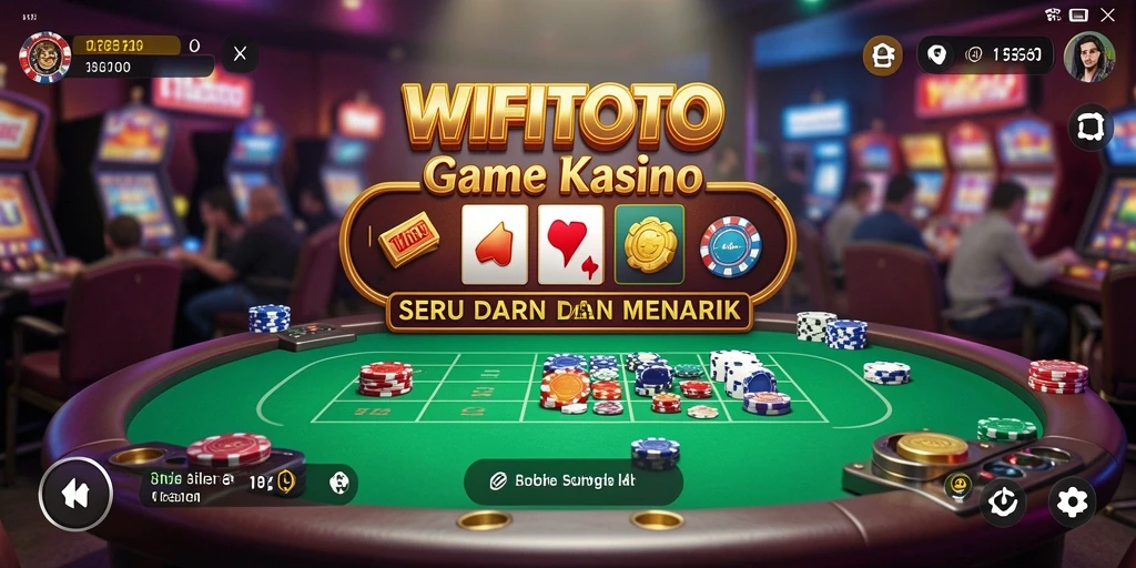 Screenshot gameplay WIFITOTO menampilkan aksi seru permainan Kasino.