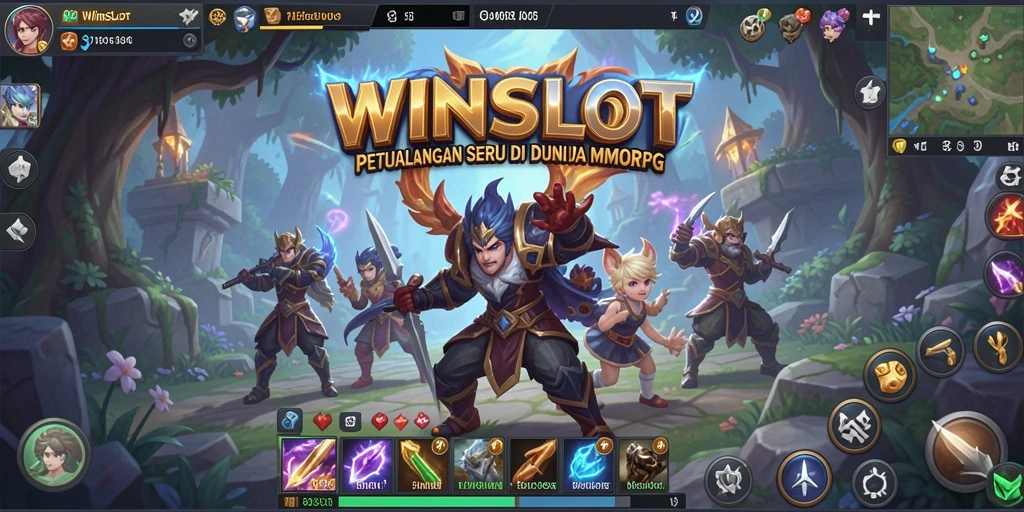 Tampilan gameplay WINSLOT yang epik dan mendebarkan di dunia MMORPG.